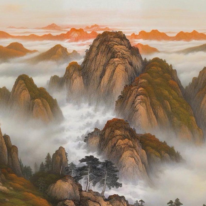 Dawn’s First Light over Mount Tai