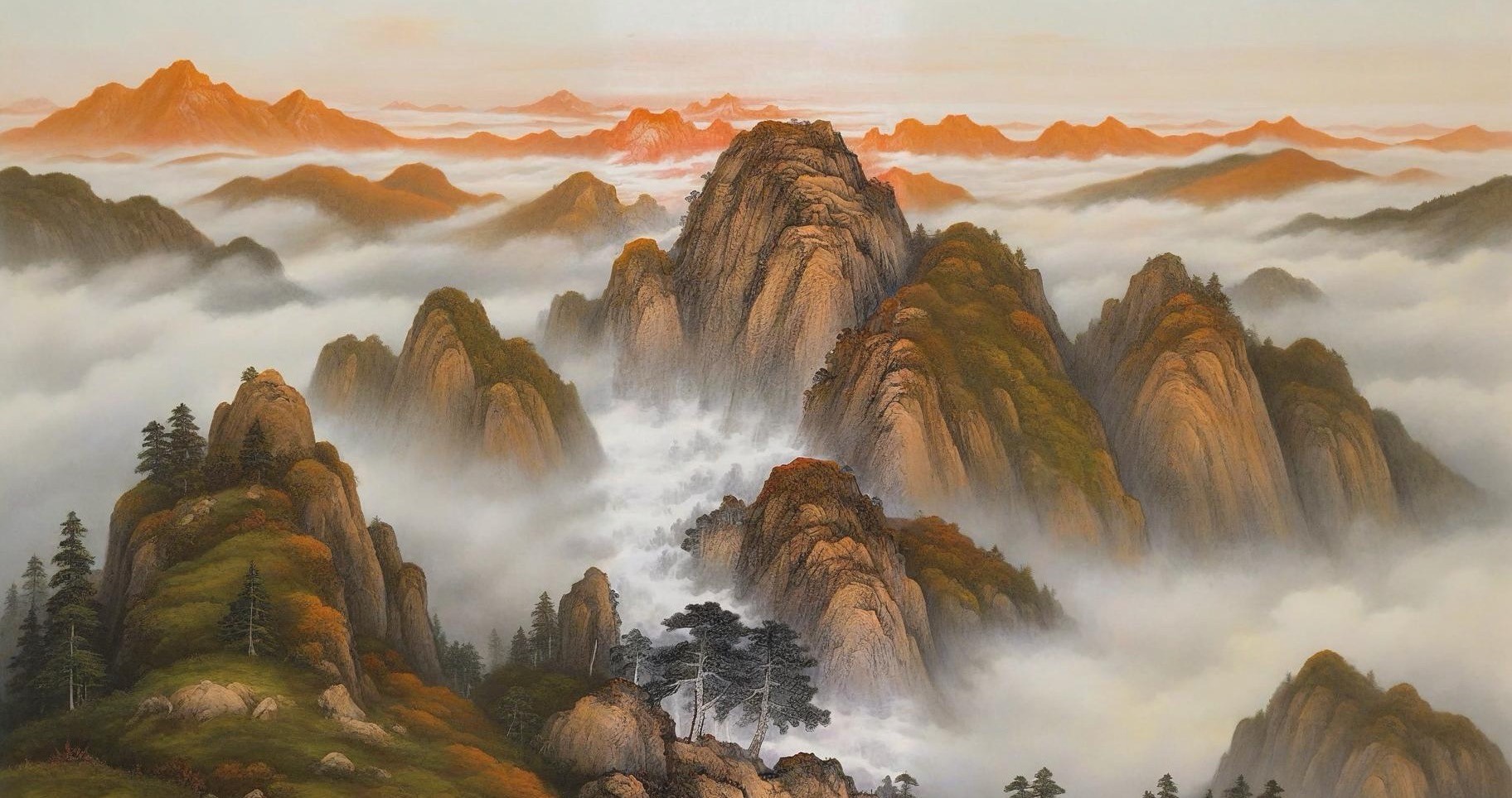 Dawn’s First Light over Mount Tai