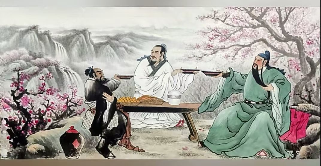 The Three Heroes Swear Brotherhood in the Peach Garden